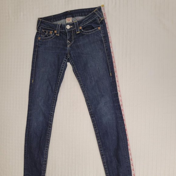 True Religion blue jeans. size 26. - Picture 6 of 10